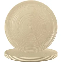 PIZZATELLER Terra Sandbeige ø 31,5 cm 6er Set