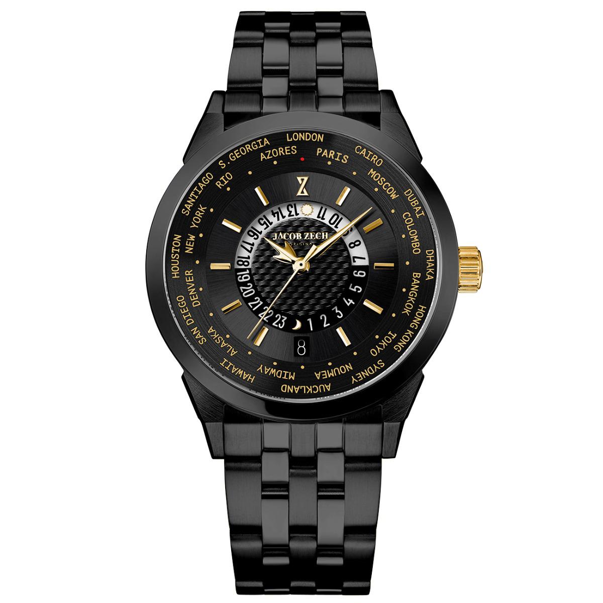Jacob Zech Horloge New York City Zwart