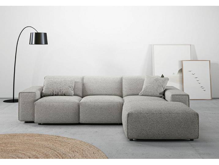 Home affaire Ecksofa Glimminge L-Form, Breite 264cm, auch in Cord + Easy care-Bezug, Breite 264, Zierkissen