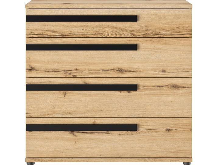 Kombikommode GAMI Enzo , braun (eichefarben helvetia), B:91cm H:90cm T:46cm, Holzwerkstoff, Sideboards, Kombikommode, Verschiedene Module einfach zu kombinieren
