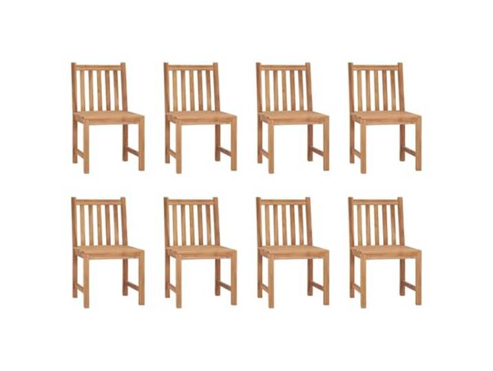 KUTYWEXFM Gartenstühle 8er Set Teak Massivholz Essstühle Edle Sitzgruppe für Terrasse, Balkon und Essbereich mit ergonomischer Form und warmer Holzoptik für gemütliche Runden.