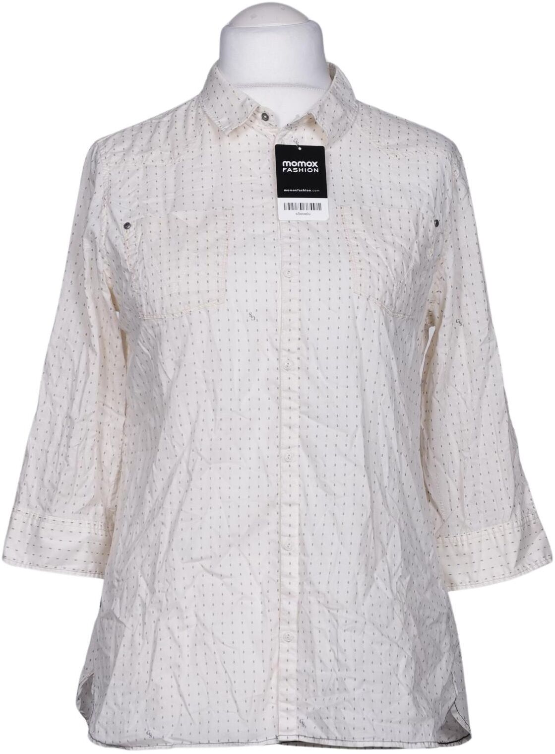 G Star RAW Damen Bluse, Cremeweiß, Gr. L, Baumwolle - Second Hand