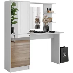 Vicco, Schminktisch, Jasmin mit Spiegel (122.90 x 33 x 141.20 cm)
