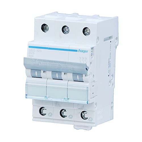 Hager MBS325 stroomonderbreker 3-polig 25A B-karakteristiek 6kA QuickConnect