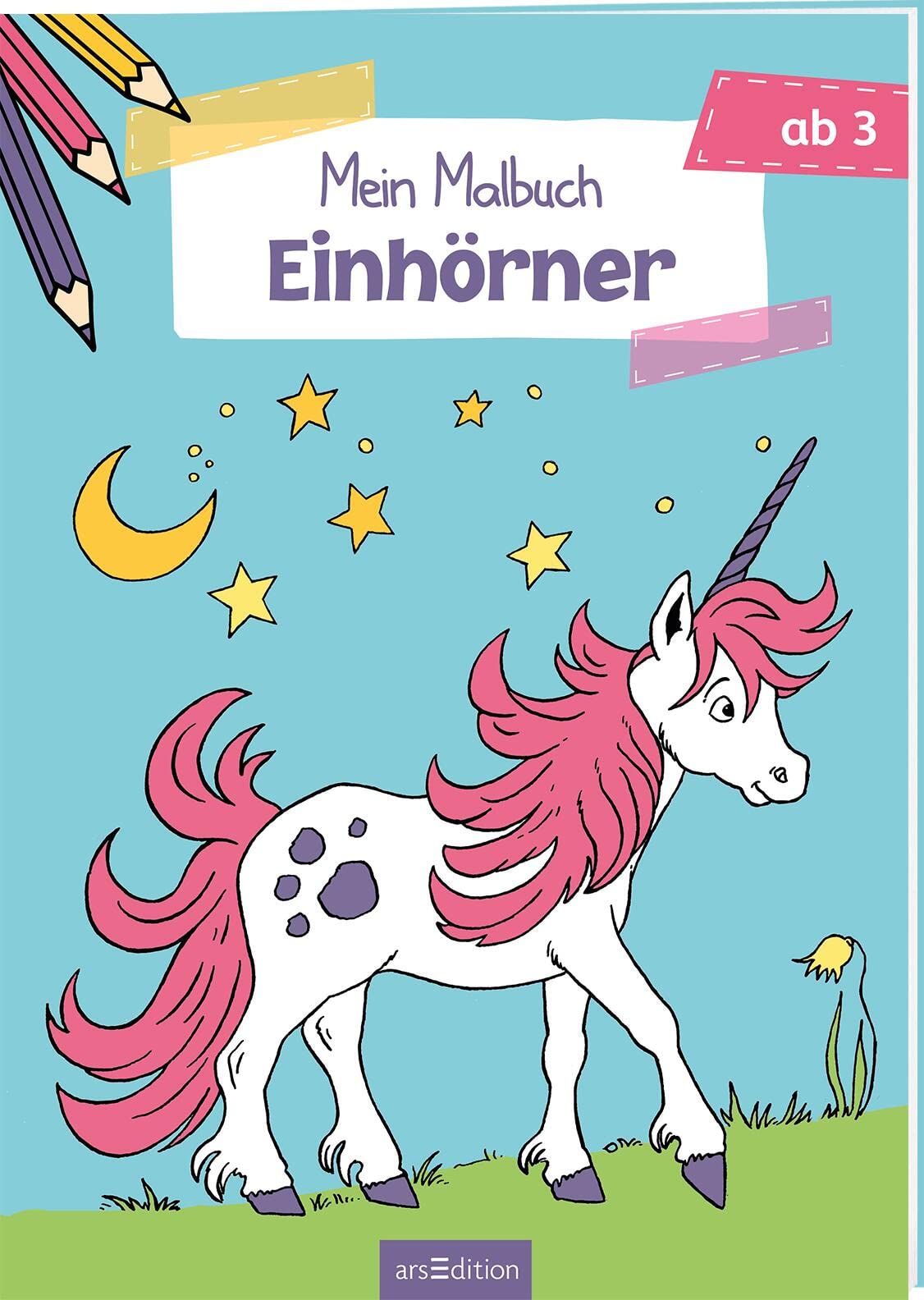 Mein Malbuch ab 3 Jahren - Einhörner: Ausmalheft für Kinder - Preis vom 09.10.2026 07:28:09 h