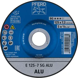 PFERD TOOLS Schruppscheibe E Leistungslinie SG ALU für Alu - 62212622