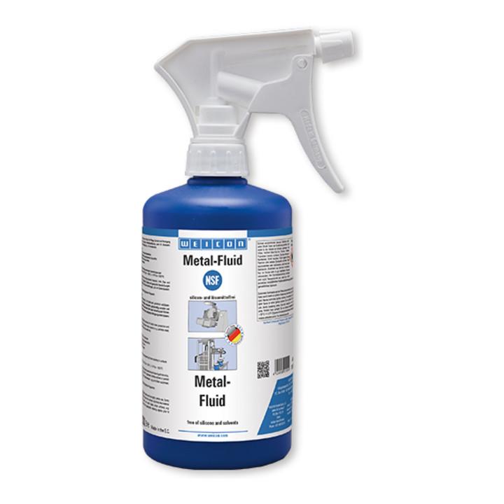 WEICON Metal-Fluid, lösemittelfreie Pflege- und Schutzemulsion für Metalle, 500 ml, weiß, milchig (15580500)