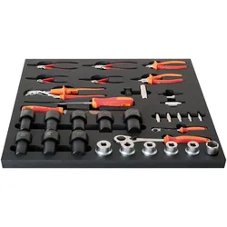 Unior SET3-2600D Werkzeugset, 22-tlg., SOS-Modul breit, 562x570mm