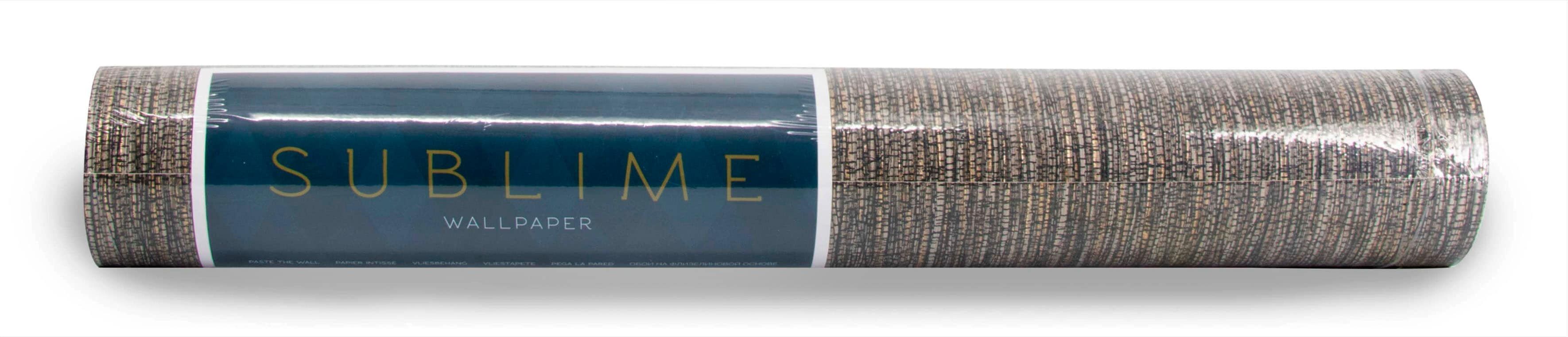 Vliestapete BOUTIQUE "Sublime Vliestapete Grass Braun Gold", braun, B:0,52m L:10,05m, Vlies, Tapeten, Sublime Vliestapete Grass Braun Gold