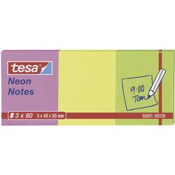 tesa Haftnotiz 56001-00-00 40 mm x 50 mm Pink, Gelb, Grün 240 Blatt