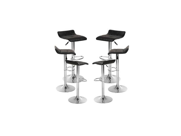 6er Set Bravio Hocker - Schwarz