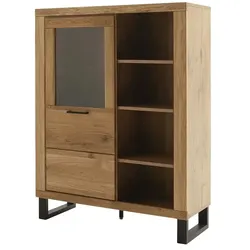 Primo Kombi-Highboard  Kain ¦ holzfarben ¦ Maße (cm): B: 108 H: 140 T: 40.0