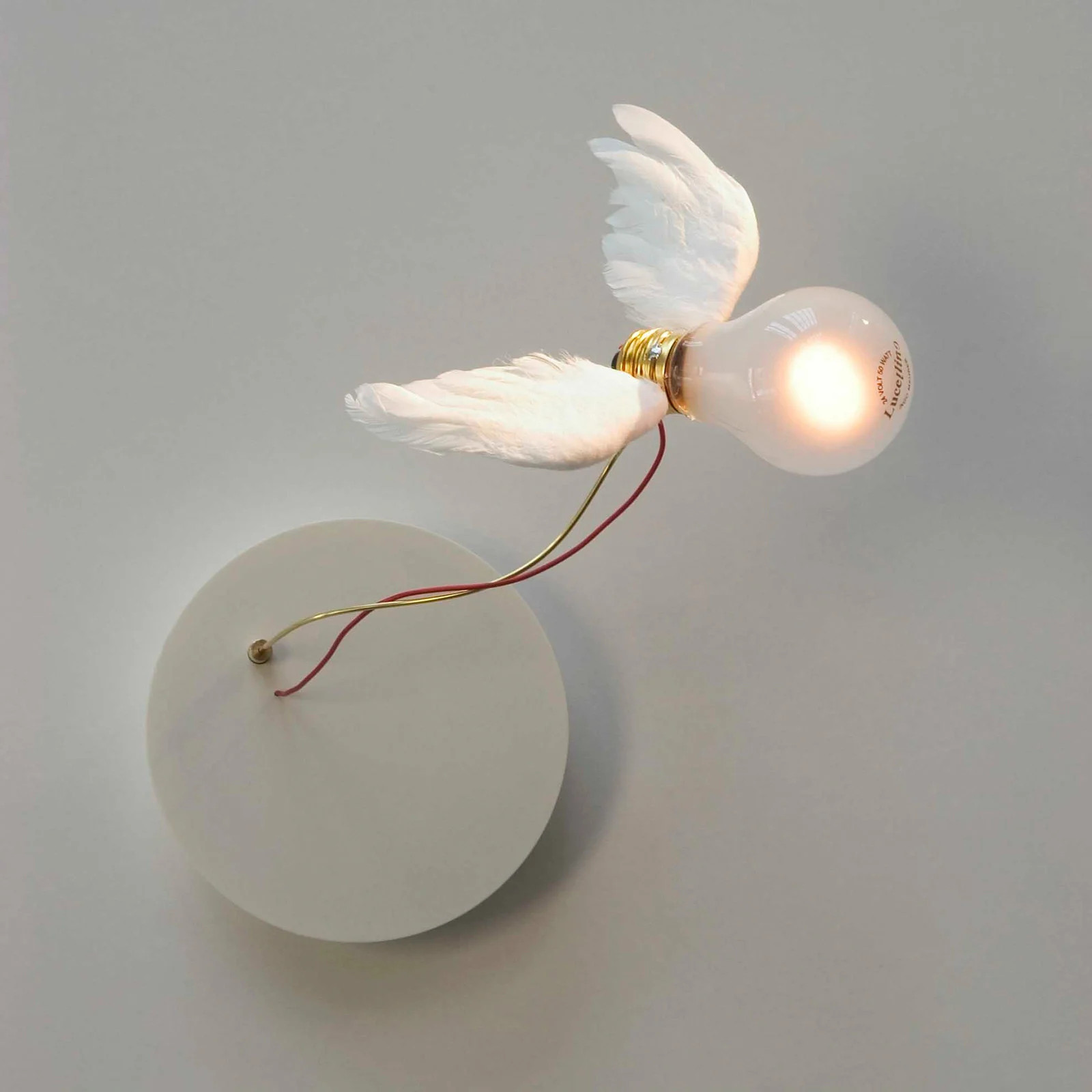 Ingo Maurer Lucellino Nt Wandlamp - Wit - Rond Designmodel