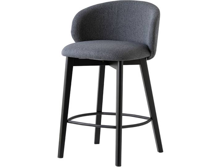 CONNUBIA Barhocker Tuka anthrazit/graphit Buche H 88 cm - Barhocker