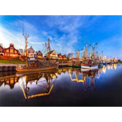 CALVENDO Puzzle Greetsieler Kutterflotte | 1000 Teile Lege-Größe 64x48cm Foto-Puzzle für glückliche Stunden