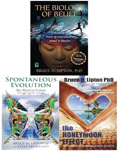Hay House Bruce Lipton 3 Books Collection Set - Spontaneous Evolution, Honeymoon Effect, Biology of Belief - Paperback Self-Help & Popular Science Bundle