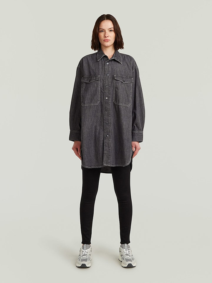 G-Star Jeanshemd in Anthrazit - XL
