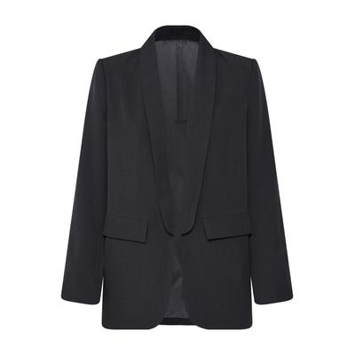 Blusenblazer SORBET "SORBET Blazer SBXGLORIUS", Damen, Gr. ML, schwarz (jet schwarz), Blazer Blusenblazer
