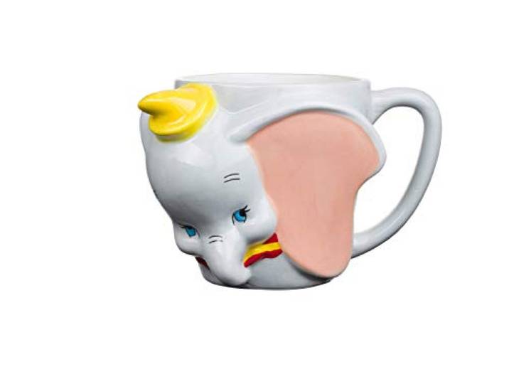 Silver Buffalo Disney's Dumbo Face 3D geformte Keramik-Kaffeetasse, 652 ml