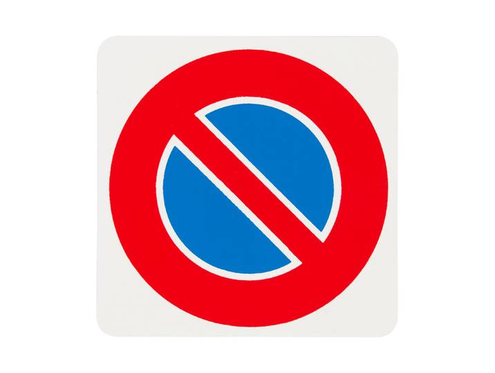 Schild Parkverbot 7.5 × 7.5 cm