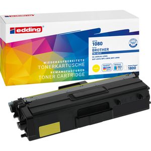 Edding kompatibel für Brother TN-421Y,  Druckerpatrone EDD-1080, 1800 Seiten, gelb