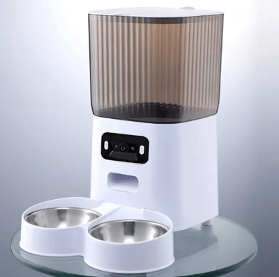 Inspire Picks Smart Automatic Pet Feeder With Camera And Voice Recorder 5L Dual Bowl Food Dispenser double Bowl Video