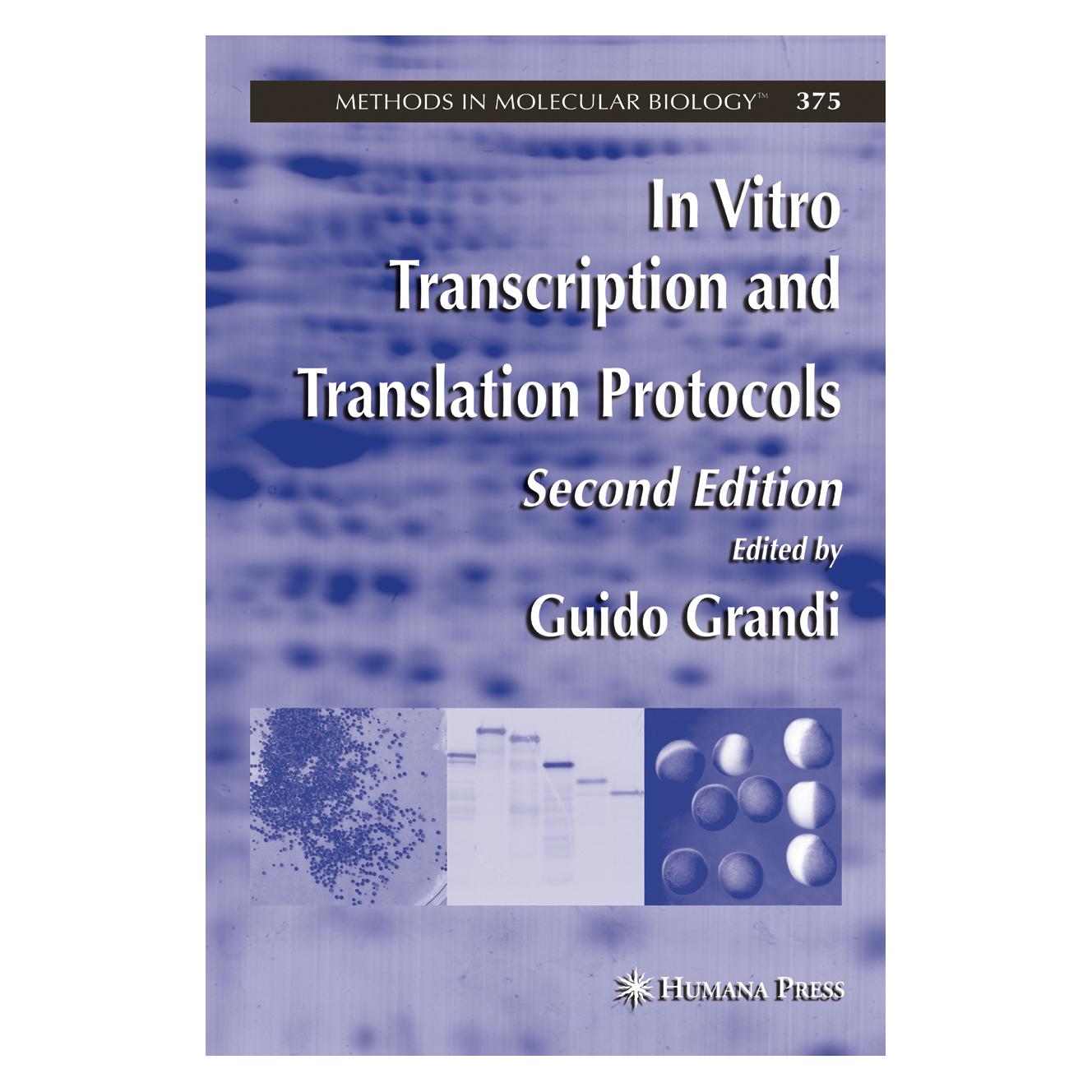 Springer In Vitro Transcription and Translation Protocols (Englisch, Softcover, Guido Grandi) (55383296)