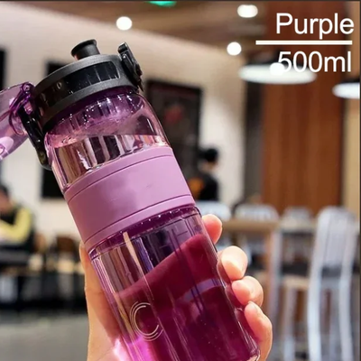 Uplifted Trends Portable Sport Water Bottle Large Capacity Plastic Mug For Travel Outdoor & Sports purple