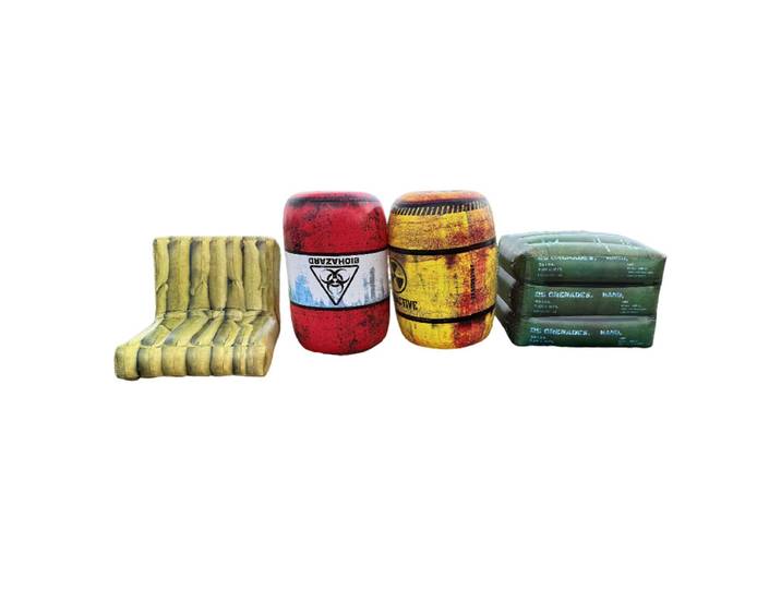 Abri gonflable pour tambour d'huile, coussin de siège de canapé mural extérieur, champ réaliste, jouet gonflable d'extérieur pour adultes, pour Camping pique-nique