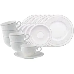 Villeroy & Boch, Geschirrset, Gray Pearl Kaffeeservice (18 Stk.)