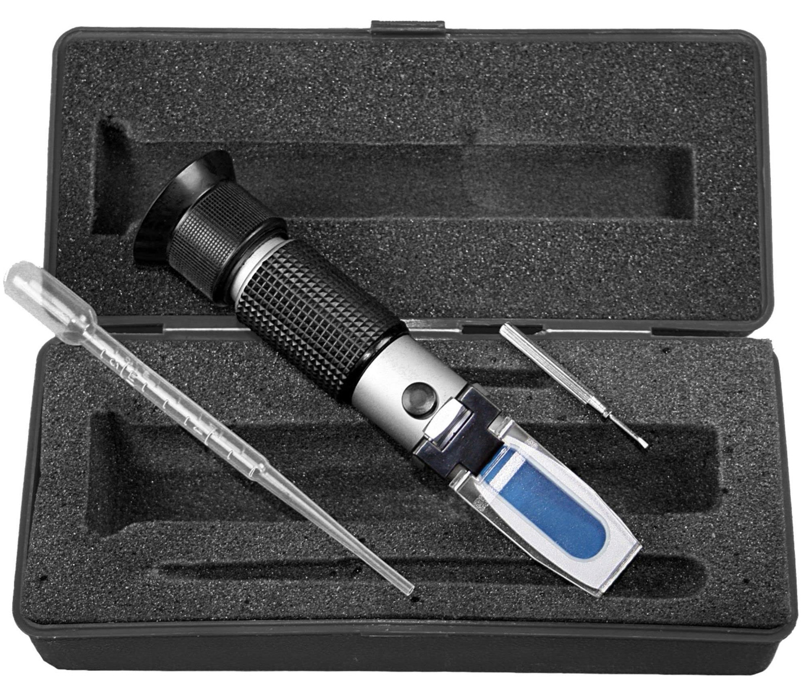 Dripio Refractometer voor koelvloeistof, antivries en batterijzuur, 21,5 cm