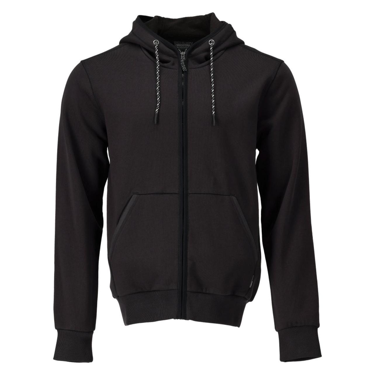 Mascot Kapuzensweatshirt mit RV schwarz, Gr.S (S) (229309)