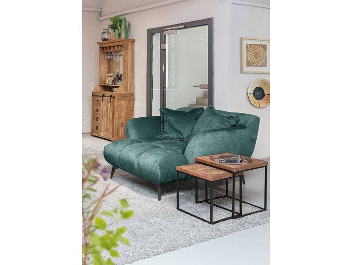 XXL-Sessel Caravela Blau Flachgewebe Florin 125 x 84 x 140cm