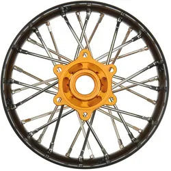 Proline Pro-Spec Aluminum V2 Bead Rear Wheel Black/Gold (1): Losi Promoto-SM