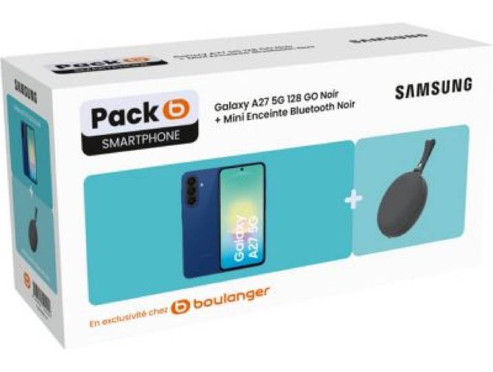 Samsung - Smartphone Pack A27 5g 128go Noir + Enceinte