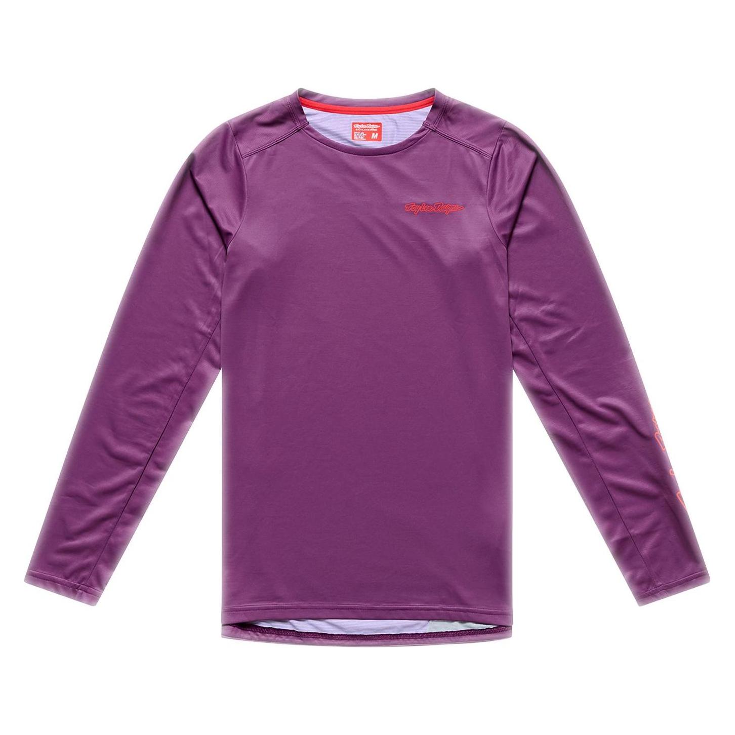 Troy Lee Designs Skyline Pro LS Jersey, Mono, sangria, L (L) (66558385)