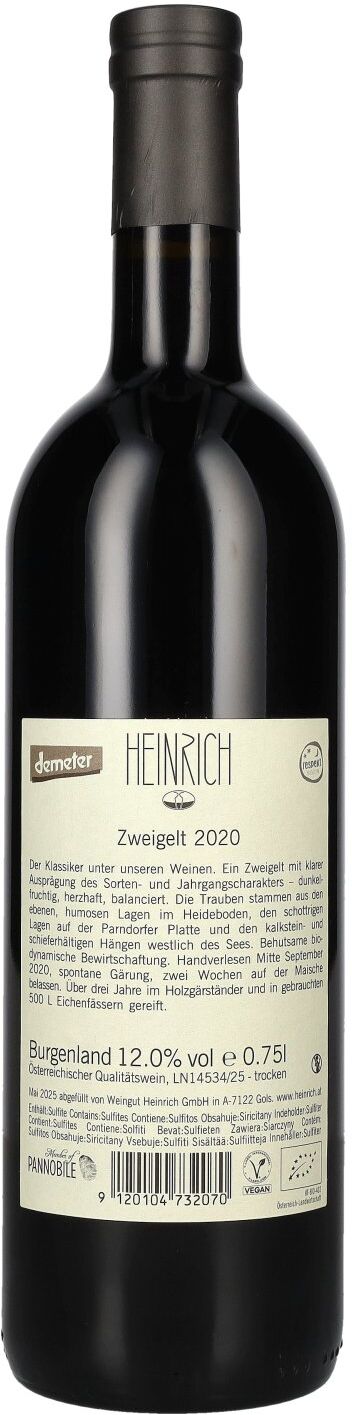 Weingut Heinrich Heinrich Zweigelt 2020 12% Vol. 0,75l