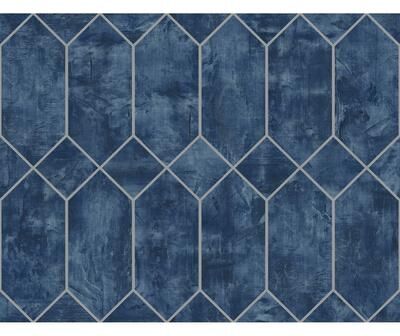 Seabrook Designs Geo Faux Unpasted Wallpaper
