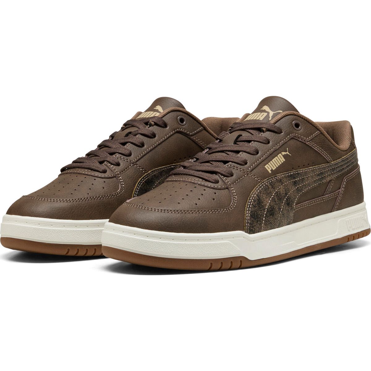 Puma Caven III Crafted Leather chocolate-cashew brown-gum (01) 9 407315-01-9