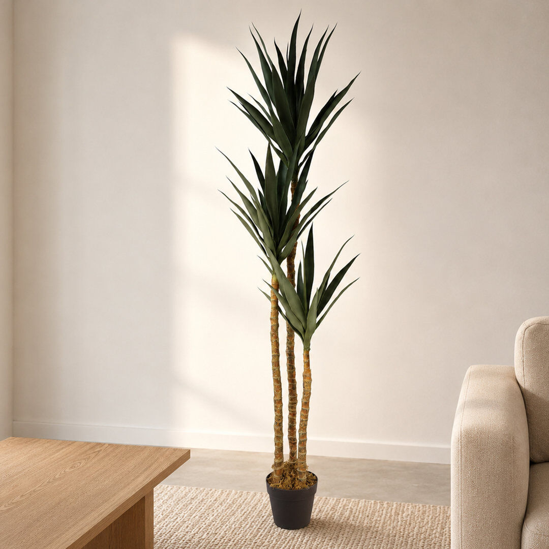 The Seasonal Aisle 170cm Faux Plant in Pot Liner Green 170cm H X 40cm W X 40cm D