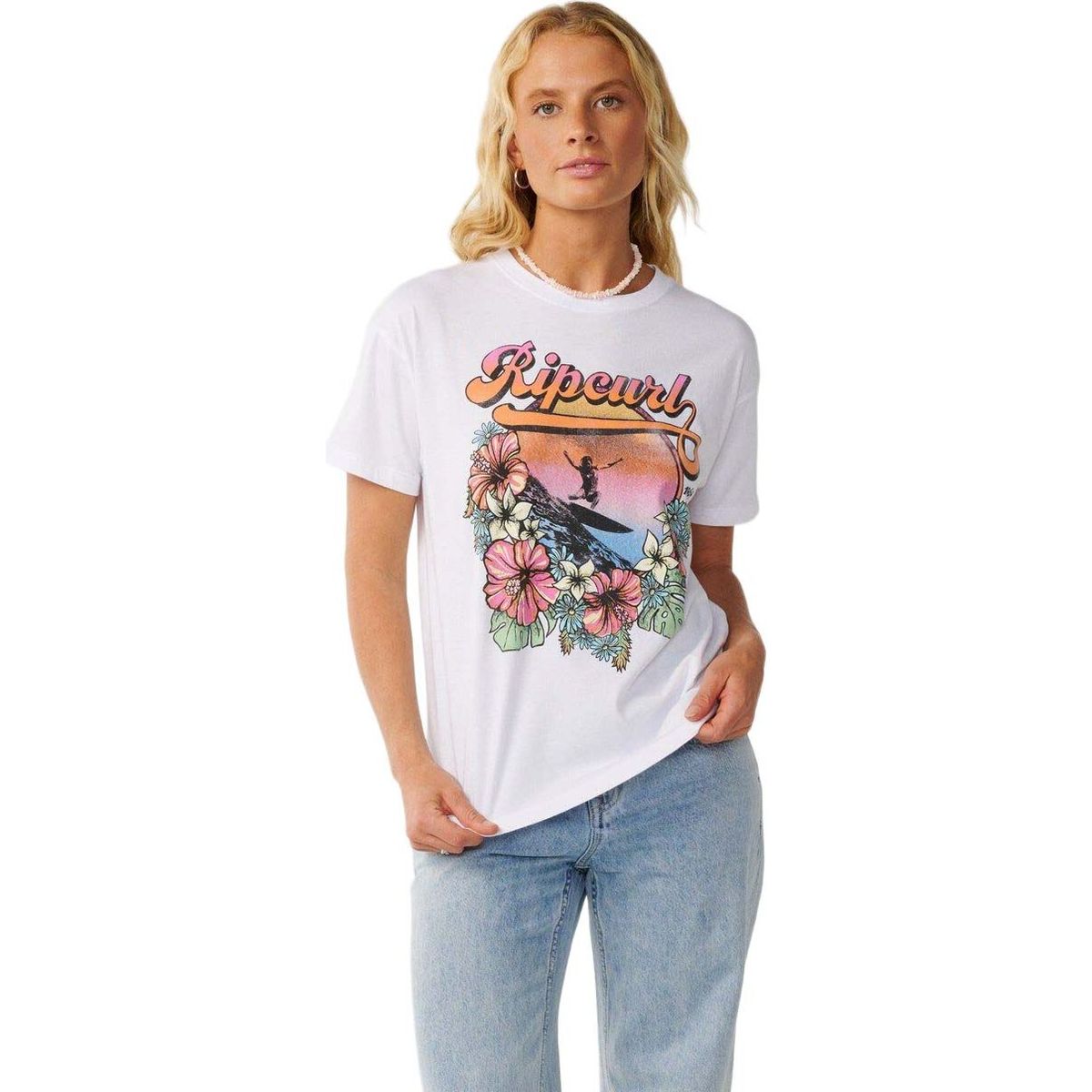 RipCurl Wave Relaxed Tee white (1000) S 0PDWTE-1000-S
