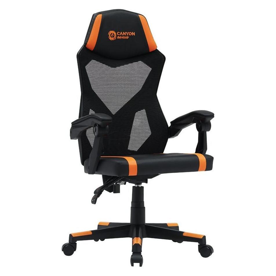 Canyon Computerstühle / Schreibtische Gaming Stuhl Flow MCH01 Mesh Schwarz Orange (CNE-MCH01)