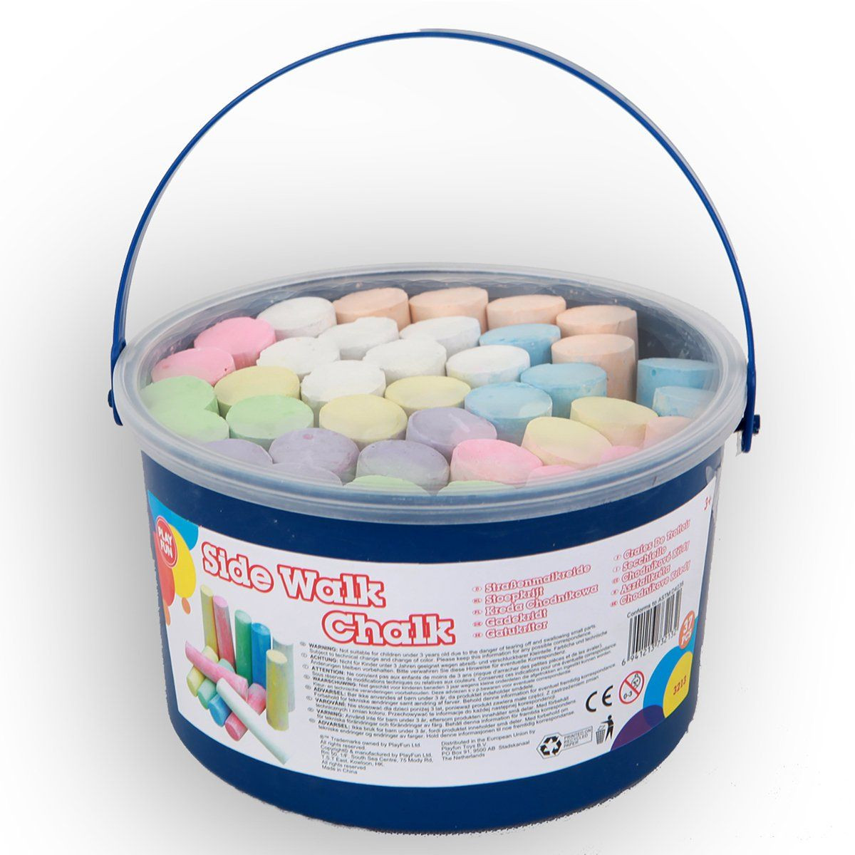 Playfun Stoepkrijt - 37 staven - Vrolijke kleuren