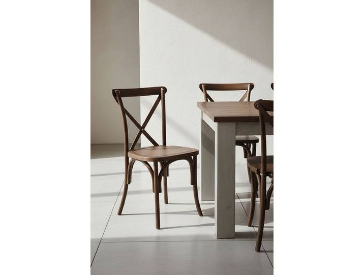 4er Set Altea Polypropylen Holzoptik Stühle - Roble Claro