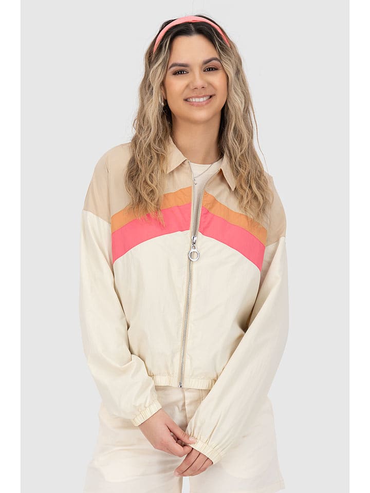 alife and kickin Blouson "Rya" in Creme/ Pink - L