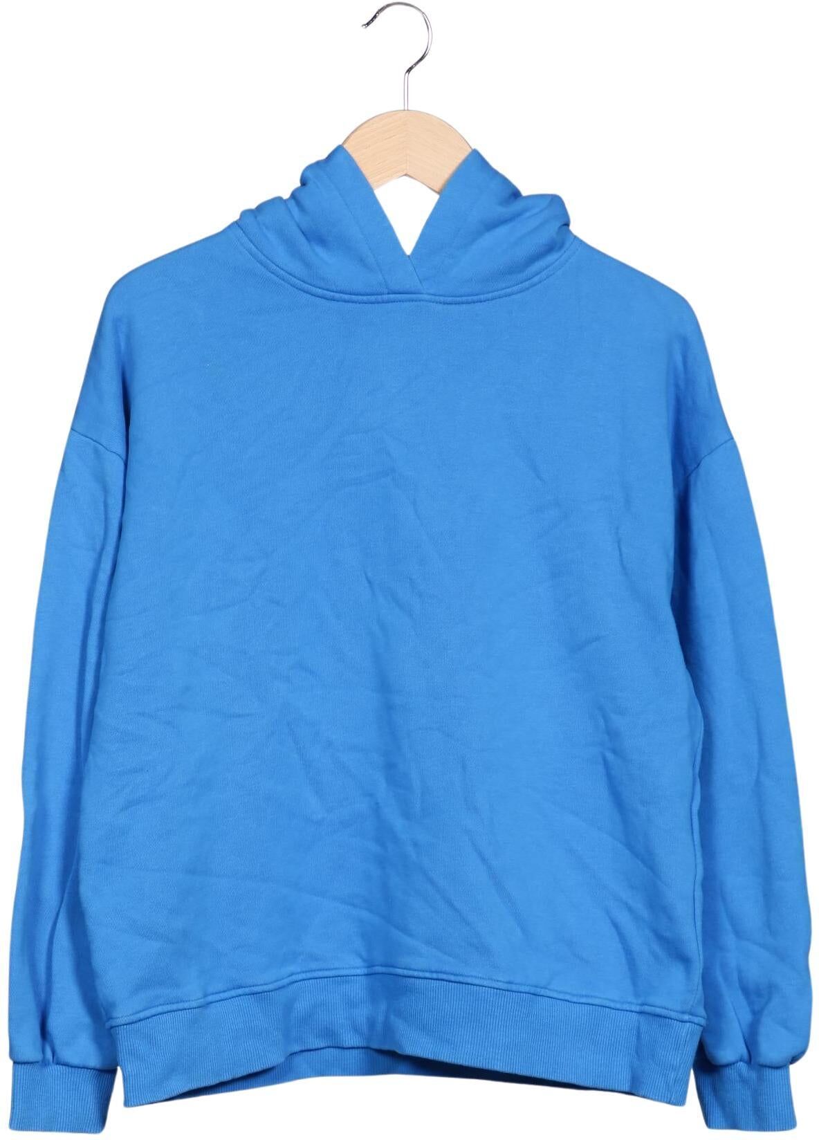 mbyM Damen Kapuzenpullover, Blau, Gr. XS, Baumwolle - Second Hand