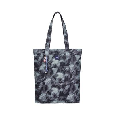 Schultertasche ROXY "Because The Night", Damen, grau (naval academy), Baumwolle, Taschen Schultertasche