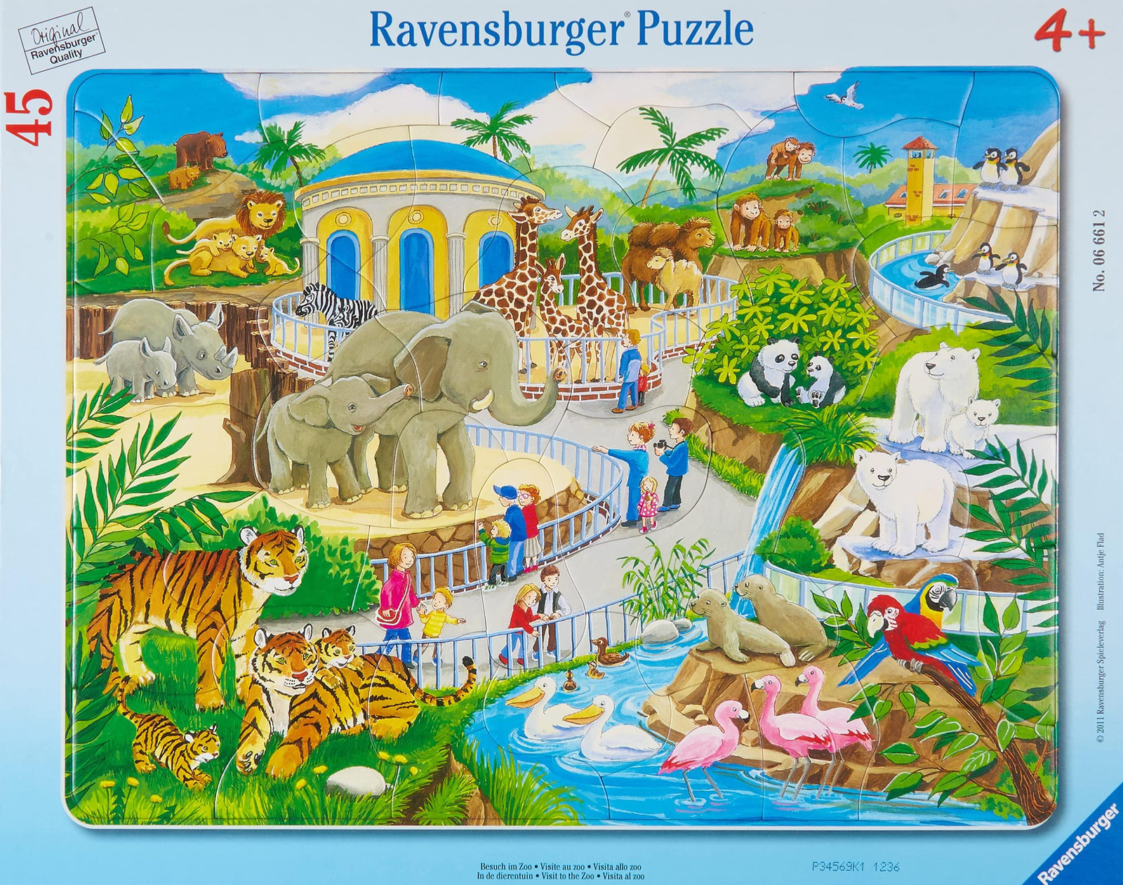 Ravensburger Bezoek aan de dierentuin van Ravensburg spel
