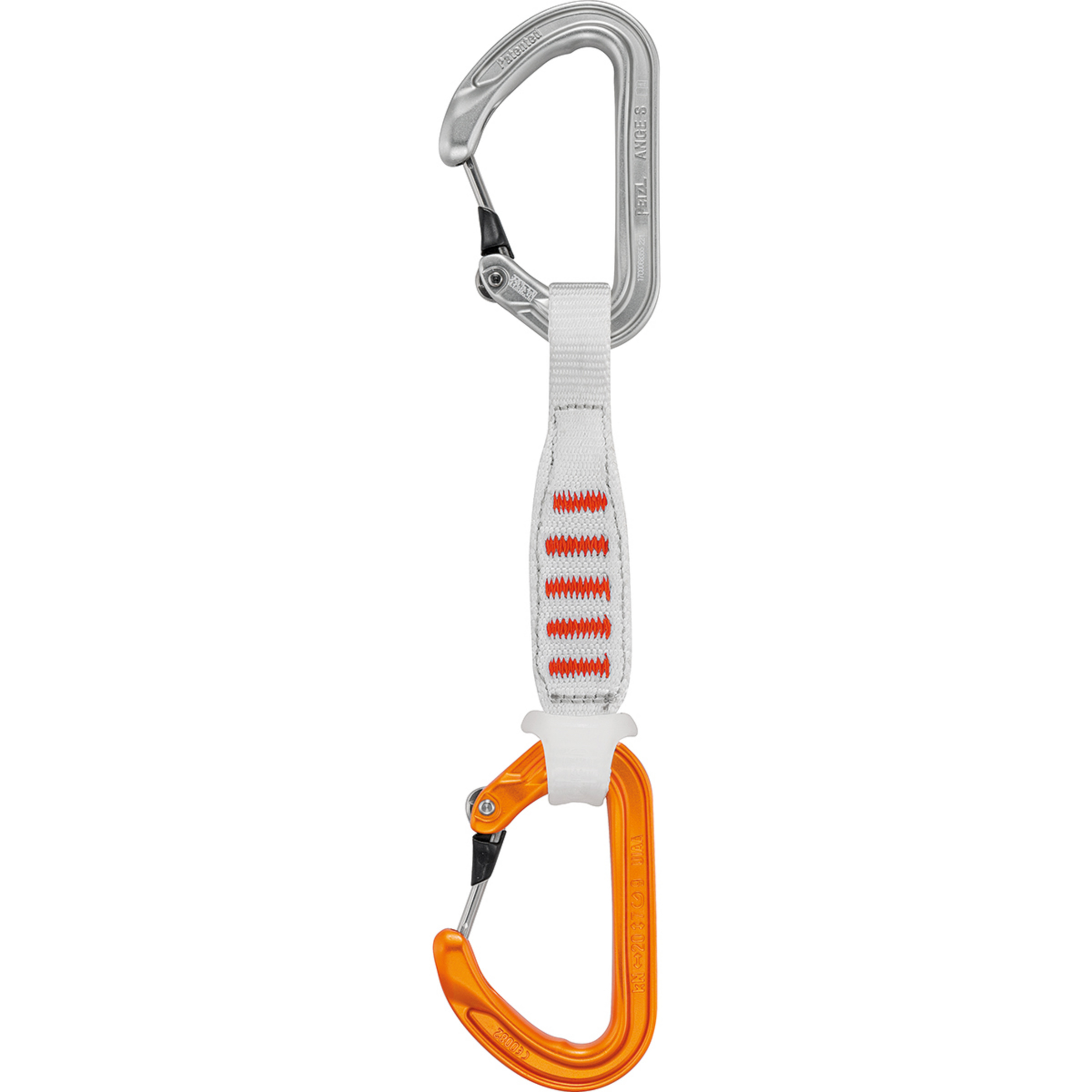 Petzl Ange Finesse S+S Express-Set Express-Sets orange Größe 17CM Alpinklettern