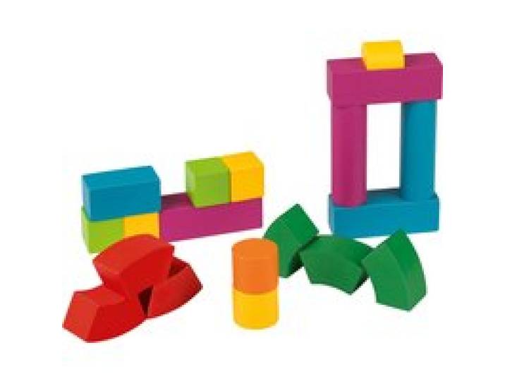 PLAYTIVE Jouets en bois Montessori (Blocs à empiler arc-en-ciel)